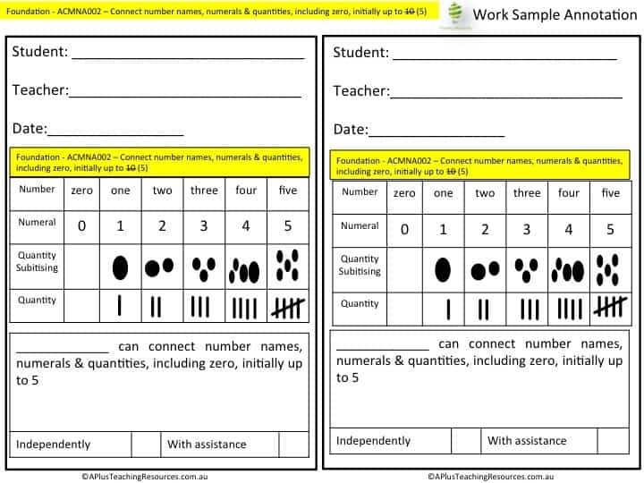 I Spy Number Detective assessment checklists 0-5