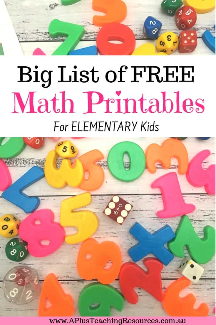 Teaching Numeracy Free Printables