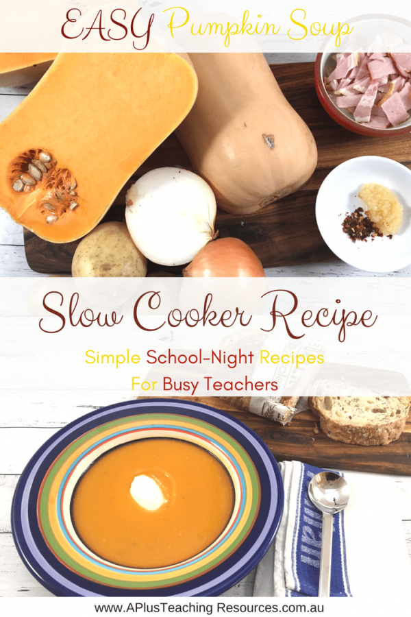 Easy Slow Cooker Pumpkin Soup Recipe For Teachers