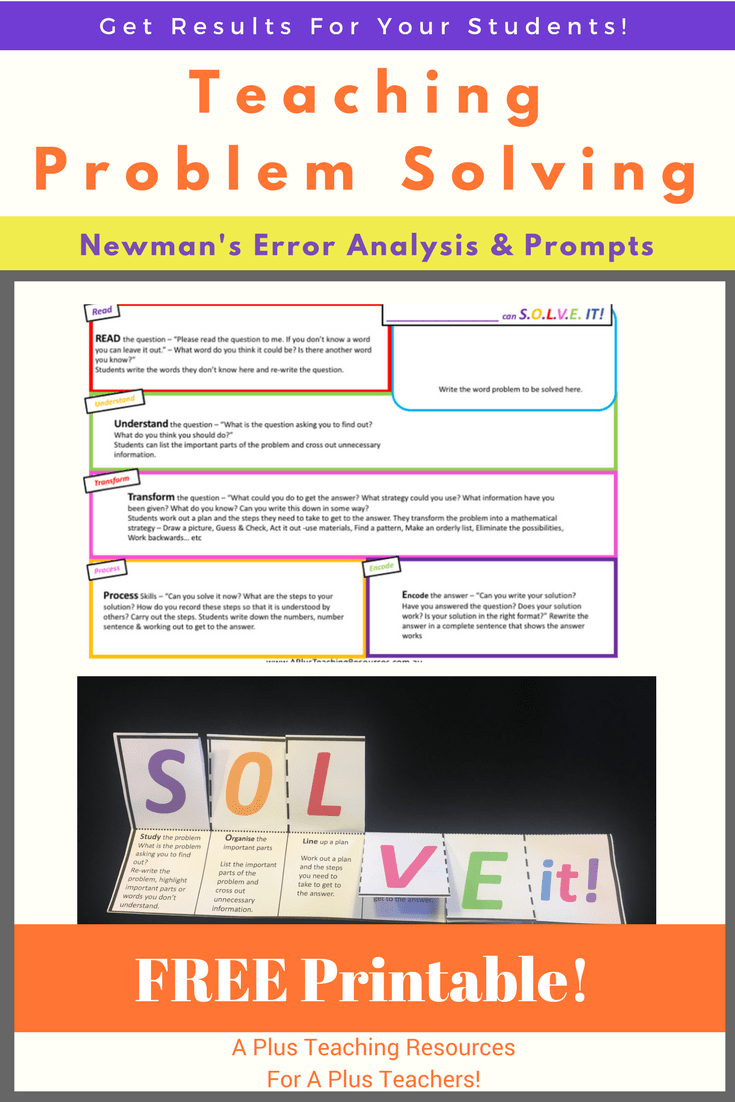 problem solving teaching functions