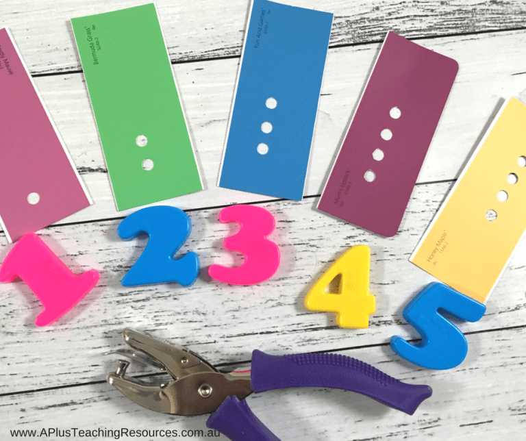 Hole Punch Fine Motor Activities Number Recognition For Kids