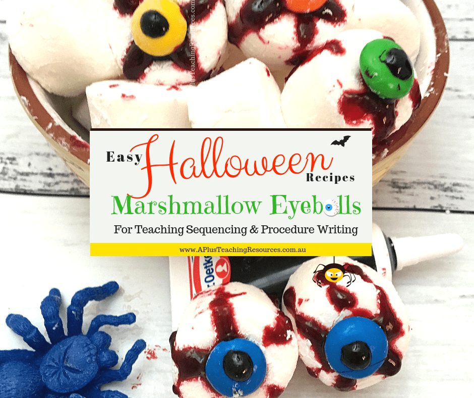 Easy Halloween Recipes Spooky Marshmallow Eyeballs