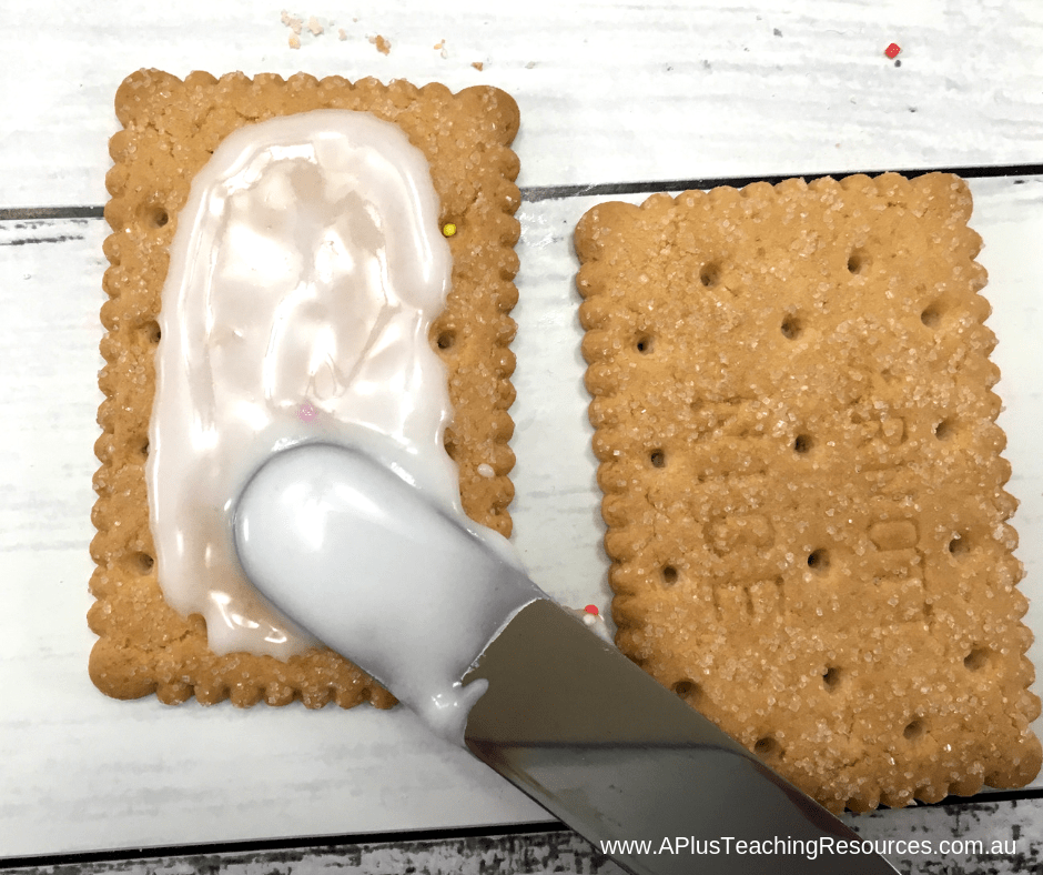 Make the base of the gingerbread house