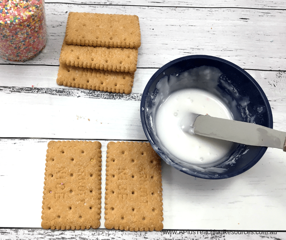 Mix the icing for Gingerbread Houses