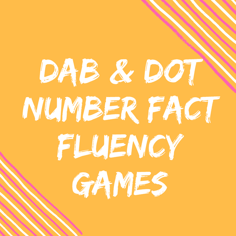 Do-A-Dot Fact Fluency Dice Activities {FREEBIES}