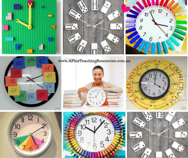 Fun DIY Classroom Clock {Kmart Hack} A Plus Teaching Resources