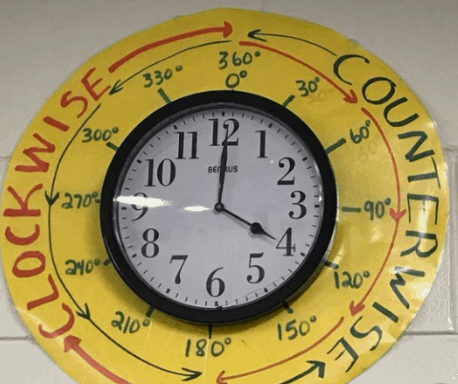 Angle Themed Clock Display