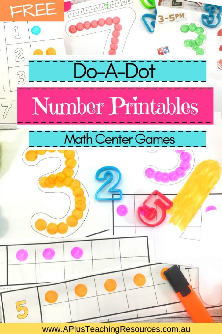 FREE Do-A-Dot Number Printables