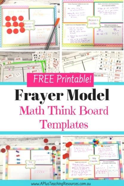 FREE Think board maths template blank template