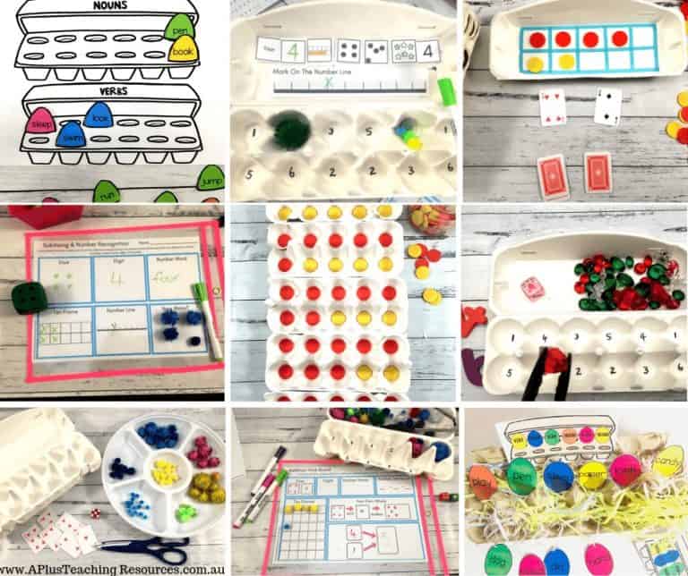 Clever Egg Carton Maths Activities {Handson Learning} A Plus