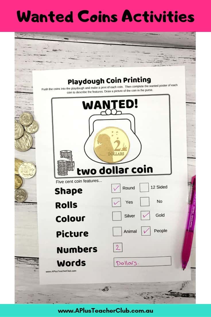 Wanted Coins Activity 