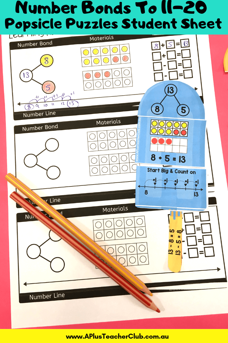 Number Bonds Student Worksheets product image