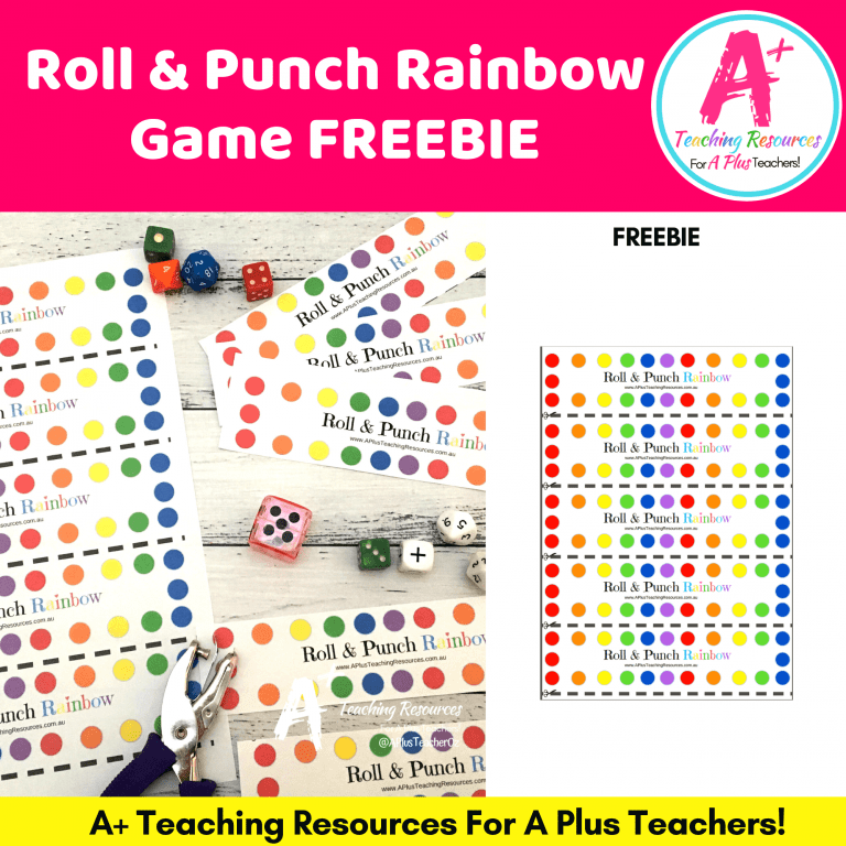 FREE Hole Punch Game {Fine Motor Activity} A Plus Teaching Resources
