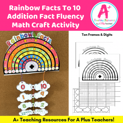 Rainbow Facts to 10 {Classroom Craft} | A Plus Teaching Resources