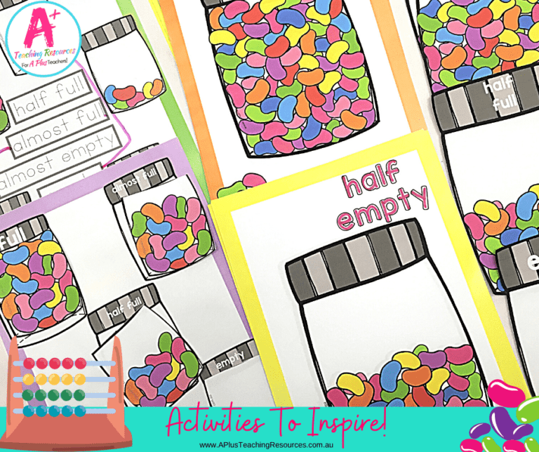 Empty and Full Capacity Activity {Jelly Bean Jars} Preschool & Kinder Fun!