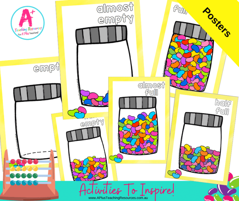 Empty and Full Capacity Activity {Jelly Bean Jars} Preschool & Kinder Fun!