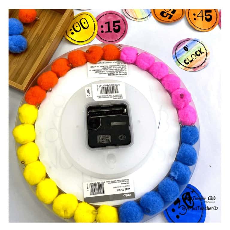 Fun DIY Classroom Clock {Kmart Hack} A Plus Teaching Resources