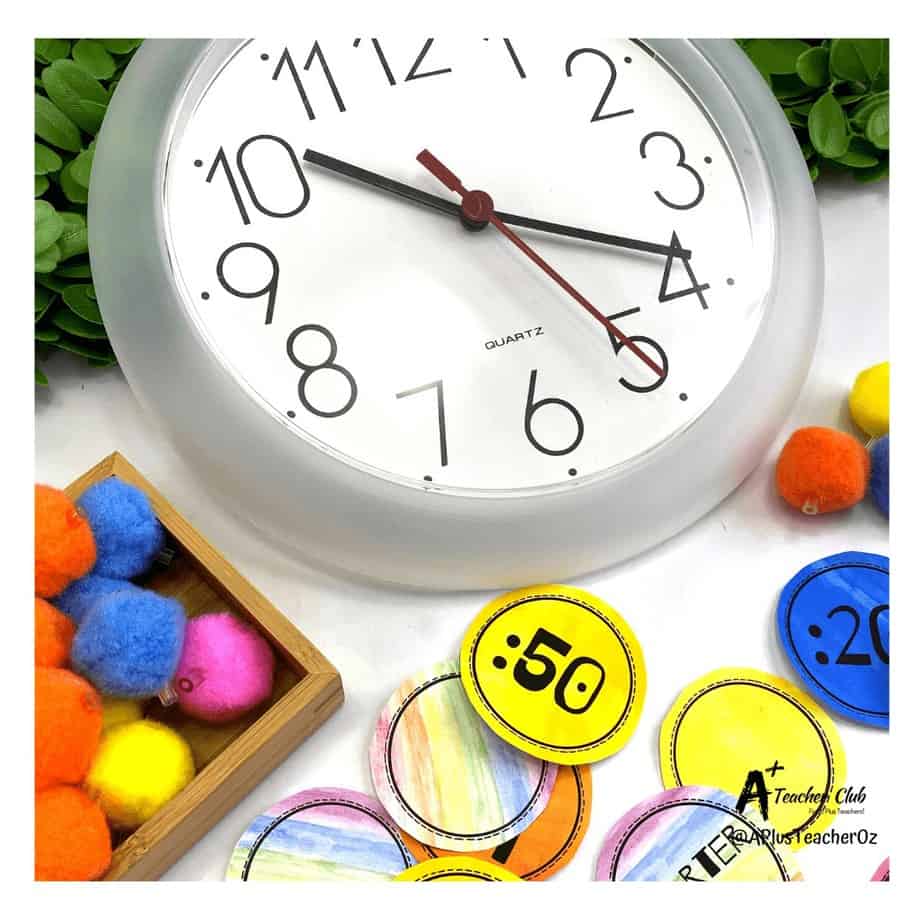 Fun DIY Classroom Clock {Kmart Hack} A Plus Teaching Resources